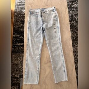 White wash jeans. Size 29 (8R). Gap
